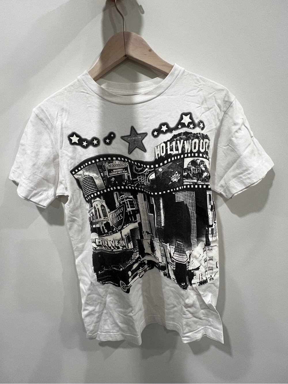 Vintage White Hollywood Graphic Tee